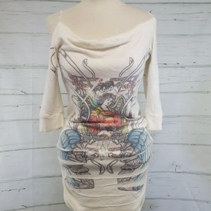 Muzzarghee scoop sweater top